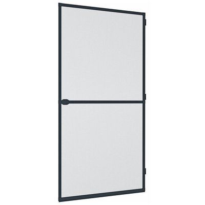 Moustiquaire et cadre pour porte battante 100x210 mm aluminium anthracite WINDHAGER