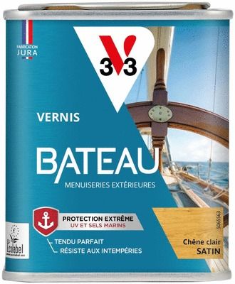 Vernis Bateau satin chêne clair 0,25 L V33