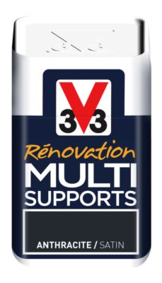 Peinture de rénovation multisupports finition satinée anthracite 75 ml V33