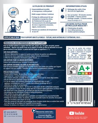 Imperméabilisant pour façade, sol et toit 5 l by DIP ETANCH - RIPOLIN