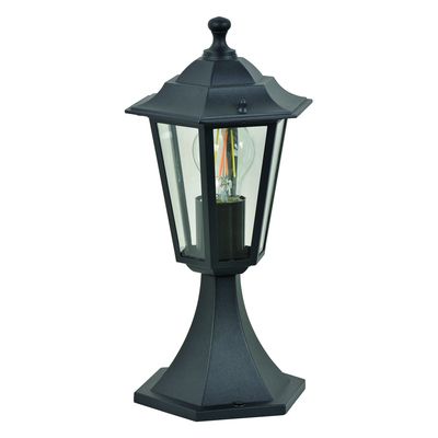 Borne extérieure VALENCE aluminium noir E 27 60 W IP 44 - COREP