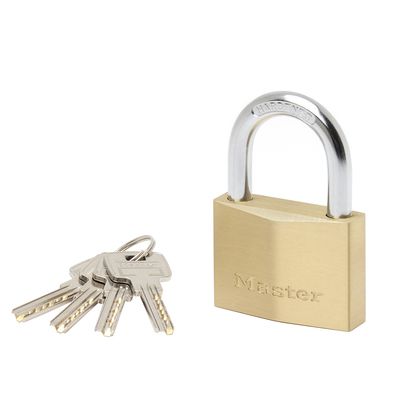 Cadenas à clés largeur 60 mm en laiton MASTER LOCK