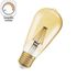 Ampoule LED Edison 1906 filament ambrée variable E27 7 W = 725 lumens blanc chaud OSRAM