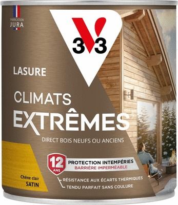 Lasure Climats Extrêmes® 12 ans chêne clair 0,75 L V33