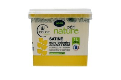 Peinture naturelle murale Indien satin 1 l - DEFI NATURE