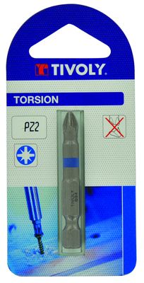 Embout de vissage PZ2 torsion L50mm TIVOLY