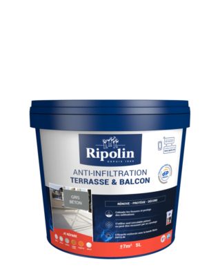 Anti-infiltration pour terrasse gris 5 l by DIP ETANCH - RIPOLIN