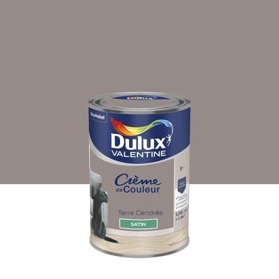 Peinture crème de couleur satin terre cendre 1,25L - DULUX VALENTINE