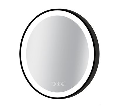 Miroir LED rond diamètre 75 cm Swann Black 2 MP GLASS