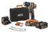 Perceuse à percussion sans fil Brushless 18 V, 2 batteries et 1 chargeur BSB18SBL-X02B LK1 en coffretAEG