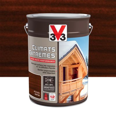 Lasure climats extrêmes extérieure acajou 5 l V33