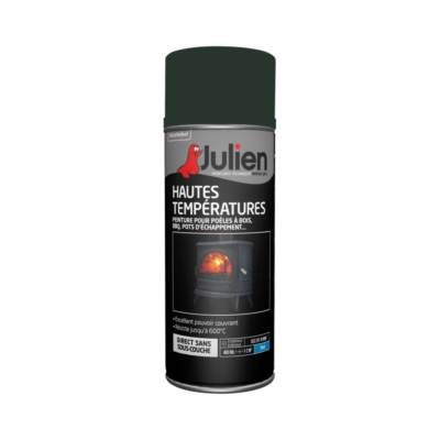 Peinture en aérosol hautes températures 600° fonte 400 ml JULIEN