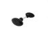 Boutons de porte Olive aluminium noirs par 2