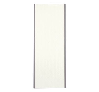 Porte de placard Blanc Nacré Structuré Profil gris H 248,5 x L 92,2 cm YNGENIO