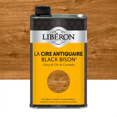 Cire antiquaire liquide "Black Bison" chêne moyen 500 ml LIBERON