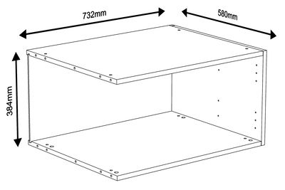 Caisson Creo extension nebraska 384 x 750 x 580 mm OFITRES