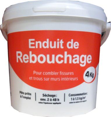 Enduit de rebouchage en pâte 4 kg