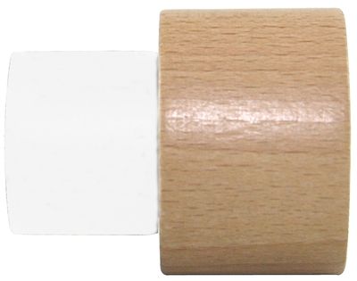 Embout à visser diam 28 mm Finition Bois blanc et naturel - MOBOIS