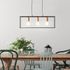 Suspension bois noir E27 3X60W ARICA - BRILLIANT