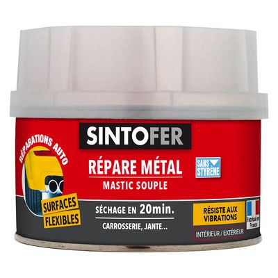 Mastic souple répare métal 500 ml SINTOFER