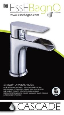 Mitigeur de lavabo Cascade chromé ESSEBAGNO