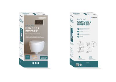 WC suspendu sans bride Osmose 2 Rimfree GEBERIT