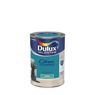 Peinture Crème de couleur Acapulco satin 1,25 l - DULUX VALENTINE