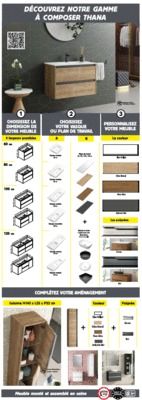 Plan de travail vieux chêne avec renfort 60 cm