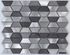 Mosaïque hexagonale Dana aluminium 29 x 30.5 cm MAT INTER