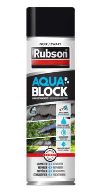 Spray d'étanchéité Aquablock noir 300 ml RUBSON