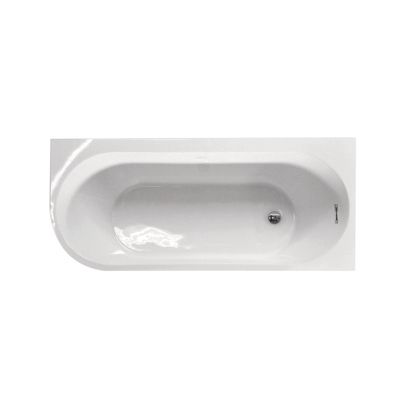 Baignoire semi-îlot angle droit blanche 160 X 75 cm Sienna BALNEO