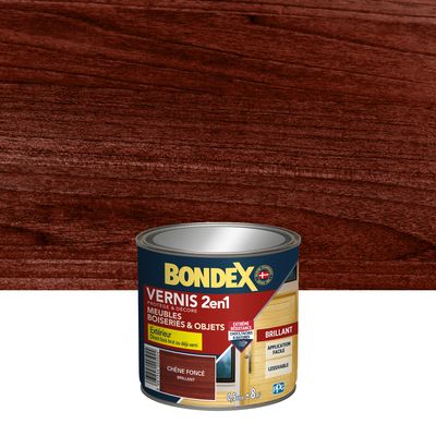 Bondex - Vernis Bois - Brillant - 0,5L  - Chêne Foncé