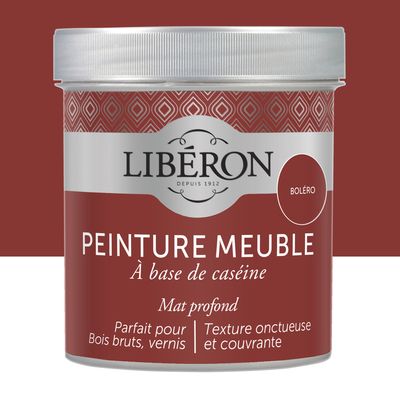 Peinture meuble bois à la caséine mat boléro 0,5 L LIBERON