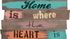 Paillasson ultra-absorbant et déco Boston Planches Home heart 40 x 70 cm ID MAT