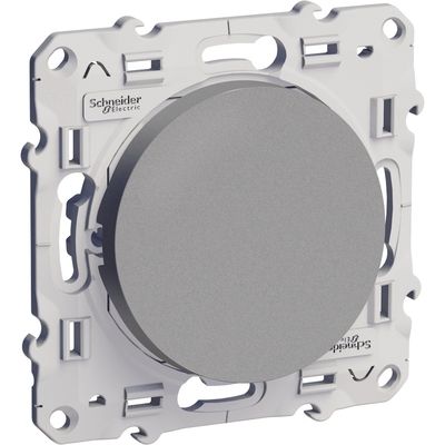 Bouton poussoir aluminium - Odace SCHNEIDER ELECTRIC