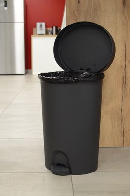 Poubelle Stepy 27 litres gris anthracite EDA