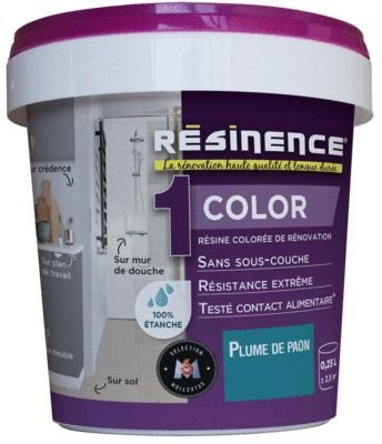 Résine de rénovation COLOR plume paon 250 ml RESINENCE