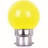 Ampoule LED B22 1 W jaune FOX LIGHT