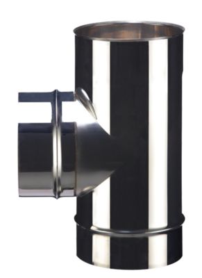 Té de raccordement 90° nu inox 304 soudé diamètre 130 mm POUJOULAT