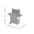 Barbecue gaz compact 3lx + fonte CAMPINGAZ