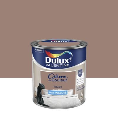 Peinture Crème De Couleur  Mat Taupe 0.5 L - DULUX VALENTINE