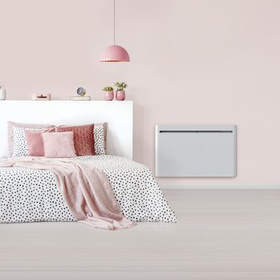 Radiateur à inertie sèche Keops 1500 W  horizontal blanc CHAUFELEC