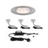 Spots encastrables extérieur LED blanc chaud IP67 3x1,5W 100 lumens 12V Kit de démarrage - Link+Light PAULMANN