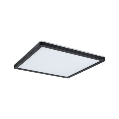 Plafonnier LED carré noir 293mm 3000K 16W ATRIA SHINE PAULMANN