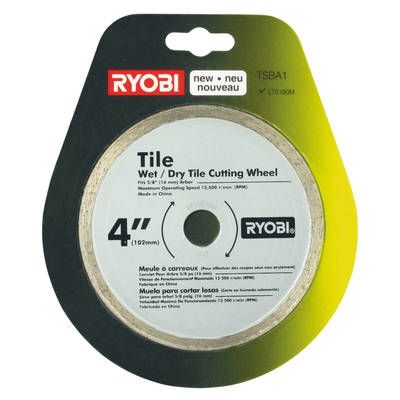 Disque diamètre 102 mm pour scie à carrelage TSBA1 RYOBI