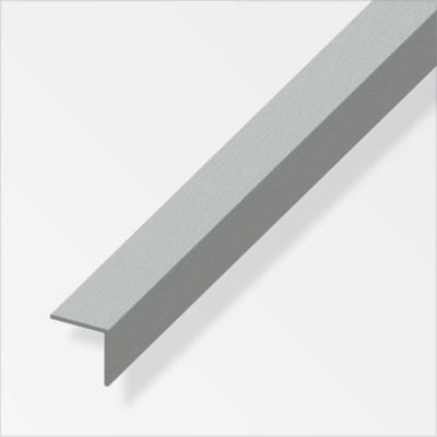 Cornière aluminium brossé 2,5 m 20 x 20 mm