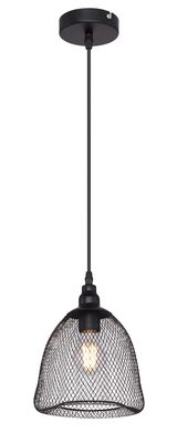 Suspension intérieure ANYA diamètre 18,5 culot E27 60 W 230 V métal noir mat GLOBO