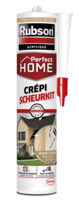 Mastic Perfect Home spécial crépi ton pierre 280 ml RUBSON