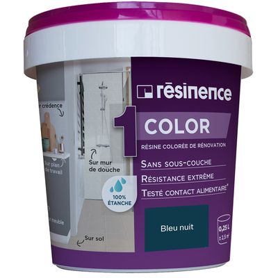 Résine colorée de rénovation Bleu nuit 250ML RESINENCE