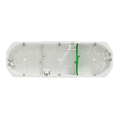 Boite d'encastrement 3 postes 67x40mm IP20 pour Multimatériaux - Multifix Schneider Electric